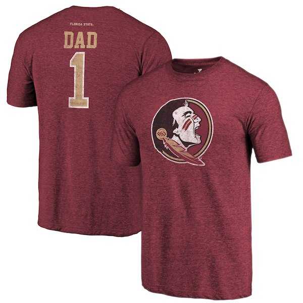Florida State Seminoles Fanatics Branded Garnet Greatest Dad Tri Blend T-Shirt,We sell and wholesale Florida State Seminoles Fanatics Branded Garnet Greatest Dad Tri Blend T-Shirt on line form chian!